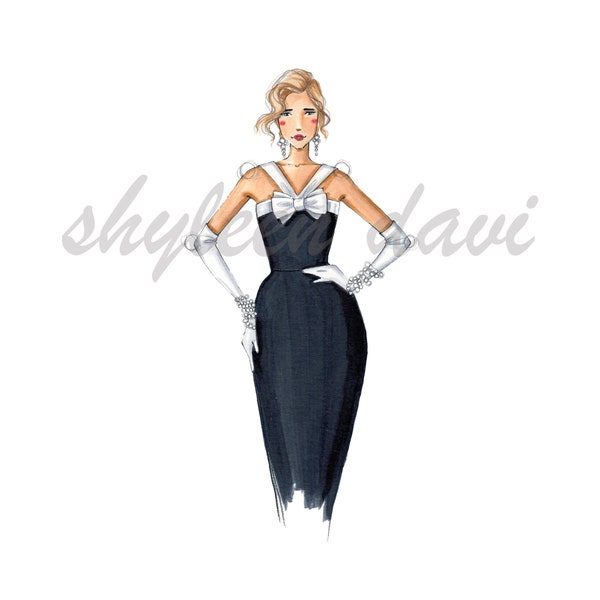 Fashion Illustration Sketch "All That Chic"