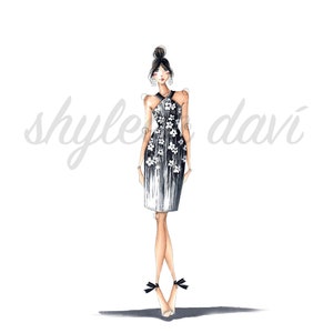 Samara Fashion Art Illustration