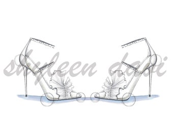 Fashion Illustrated Heels "Prima Donna"