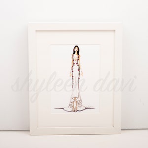 Enchanted Rose Fashion Illustration Print