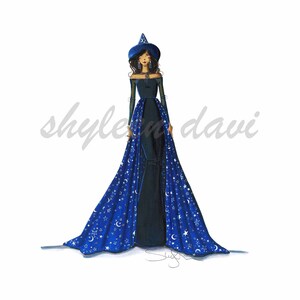 Fashion Illustration Sketch Print &quot;Put A Spell On You&quot;