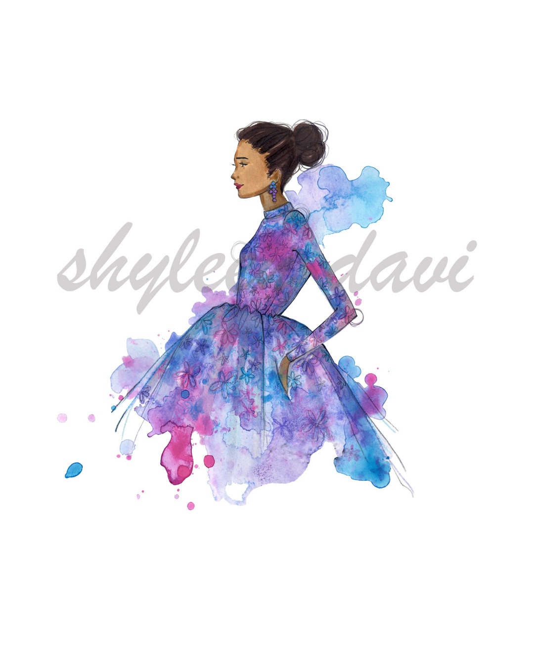 Fashion Illustration Sketch watercolor Daydream Etsy fashion-illustration-sketch-watercolor-daydream-etsy