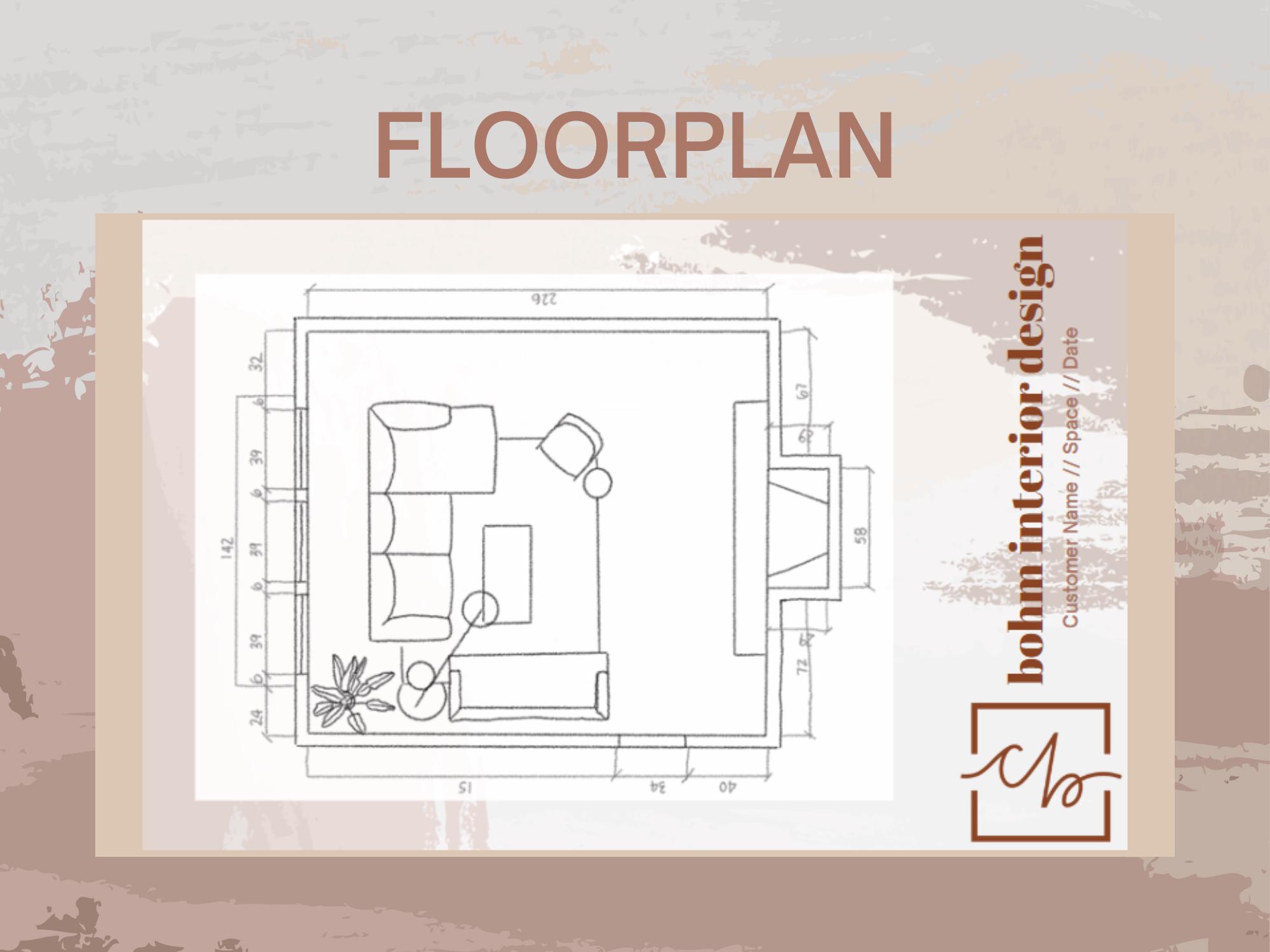 Custom Furniture Floorplan // Custom Interior Design // Mood Board ...
