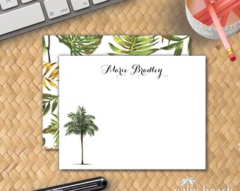 palm tree stationery etsy