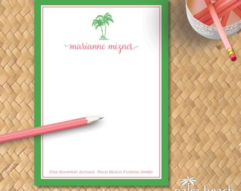 palm tree stationery etsy