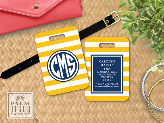Ocean Blue Large Wave Beach Luggage Tag Label Travel Bag Label With Privacy Cover Luggage Tag Leather Personalized Suitcase Tag Travel Accessories
