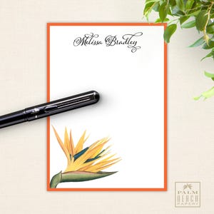 Bird of Paradise 5x7 Notepads - Personalized Memo Pads