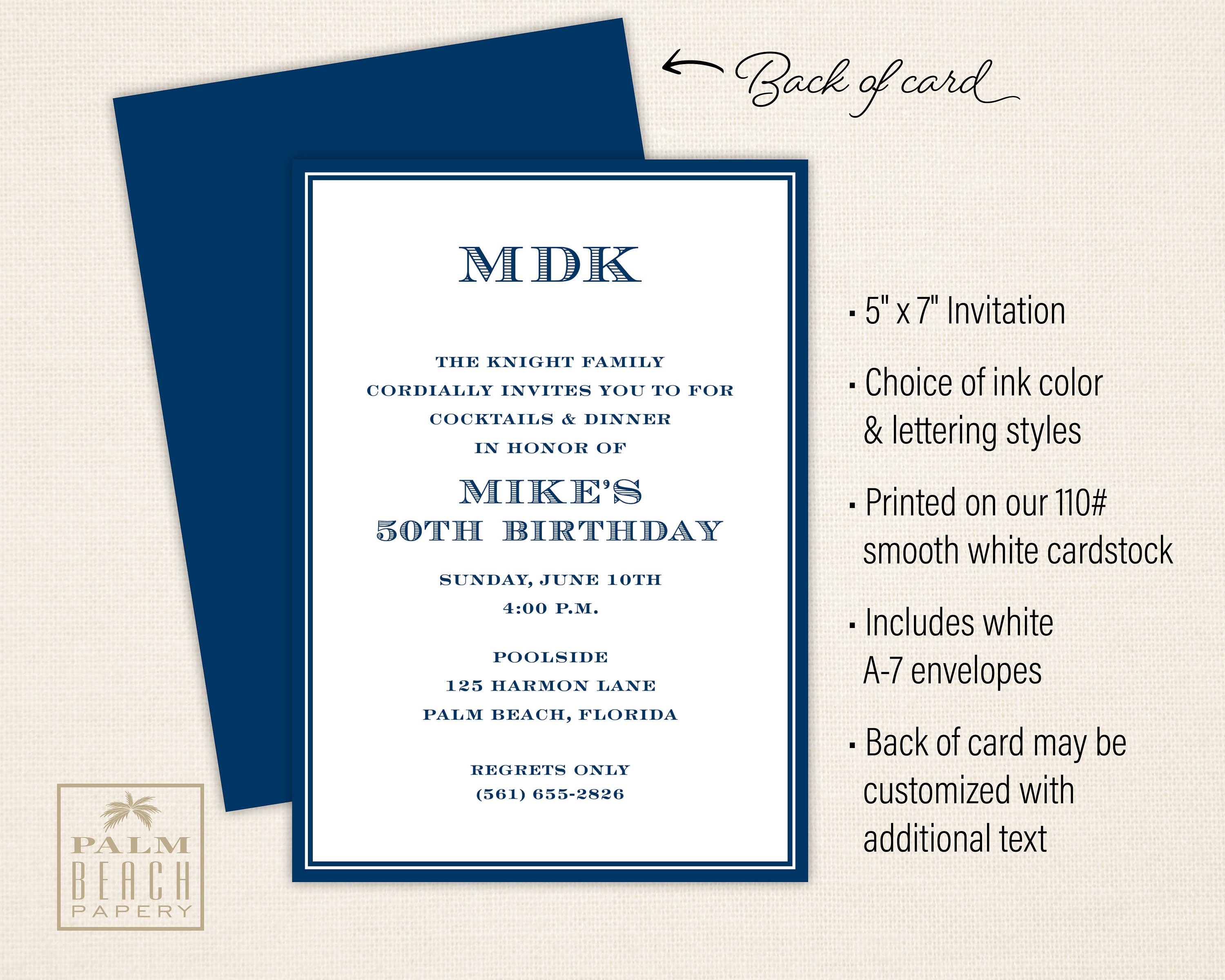 Men's Club Invitation - Masculine Birthday Party Invitation - Elegant ...