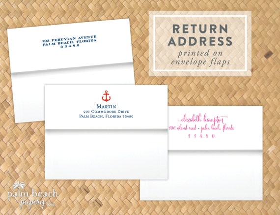 Return Address Imprinting | Etsy