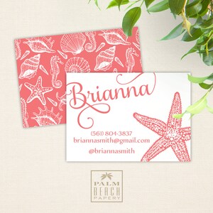 Majestic Starfish Calling Cards - 2.5&quot; x 3.5&quot; Euro Size Calling Cards