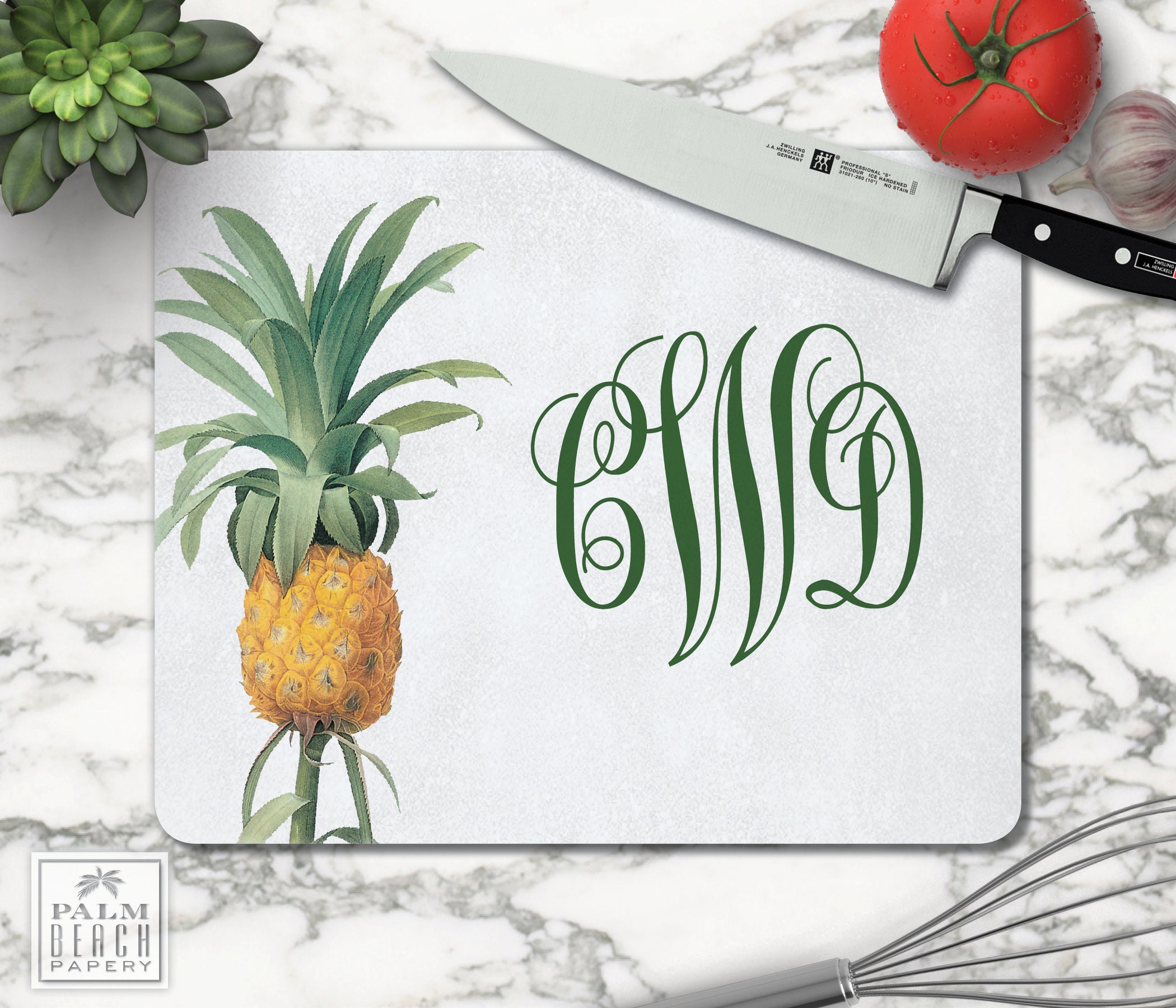 Pineapple Glass Cutting Board, Kitchen Decor, Housewarming Gift, Anniv –  Tribe9Design