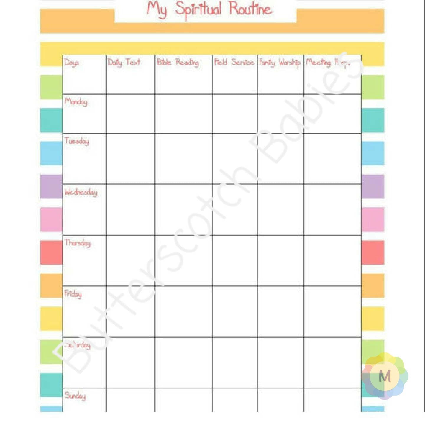 Jw Planner, Jw Printable, Theocratic Printable, Jw, Jw Kids, Jw Kids Chart, Jw Downloads, Bible