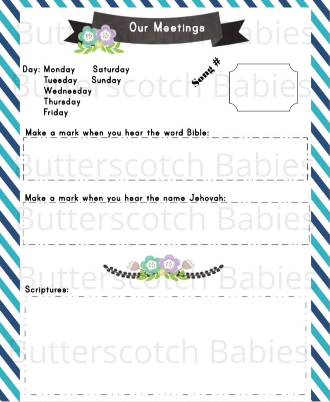 Jw Kids Jw Meetings Jw Workbook Jw Notebook Jw Gifts - Etsy