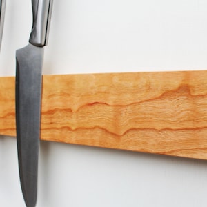 Personalized Knife Rack Magnetic Knife Rack Cherry Knife Holder