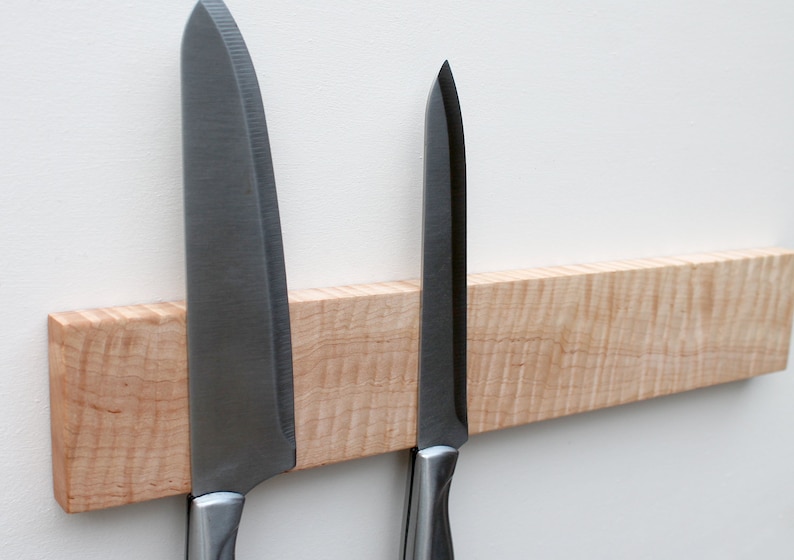 Tiger Maple Knife Rack Knife Rack Knife Holder Etsy