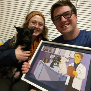 Veterinary Gifts - Custom Portrait as Cartoon Character, Vet Tech Gifts, vet graduation gift