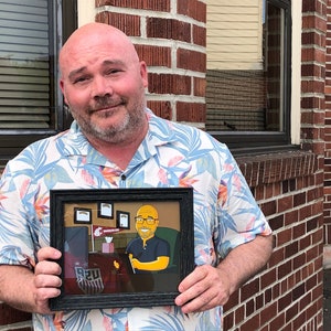Principal Gift - Custom Portrait as Cartoon Character, assistant principal, principal retirement