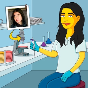 Regalo de bioquímico: retrato de dibujos animados personalizado / regalo de virólogo / regalo de toxicólogo / regalo de toxicología / regalo de virología / regalo de bioquímica