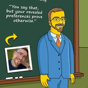 Professor Gift  - Custom Portrait as Yellow Cartoon Character / college professor gift / college teacher gift / professor birthday gift