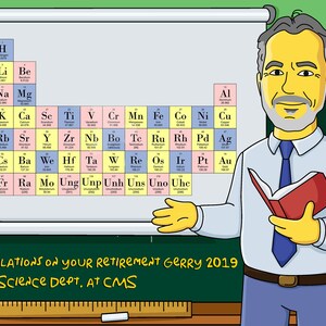 Science Teacher Gift Custom Portrait as Yellow Cartoon Character / Chemist Gift Idea / Chemistry Teacher Retirement Gift / Chemist Cartoon image 6