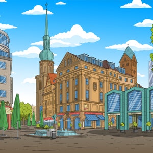 Dortmund Gift - Custom Yellow Cartoon Portrait from Photo, Dortmund art