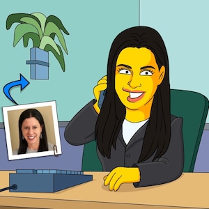 911 Dispatcher Gift  - Custom Cartoon Portrait / 911 operator gift / police dispatcher gift / 911 dispatch gifts / emergency dispatcher
