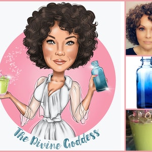 Perfume Shop Logo - custom cartoon for your business logo / perfume logo / essential oil logo