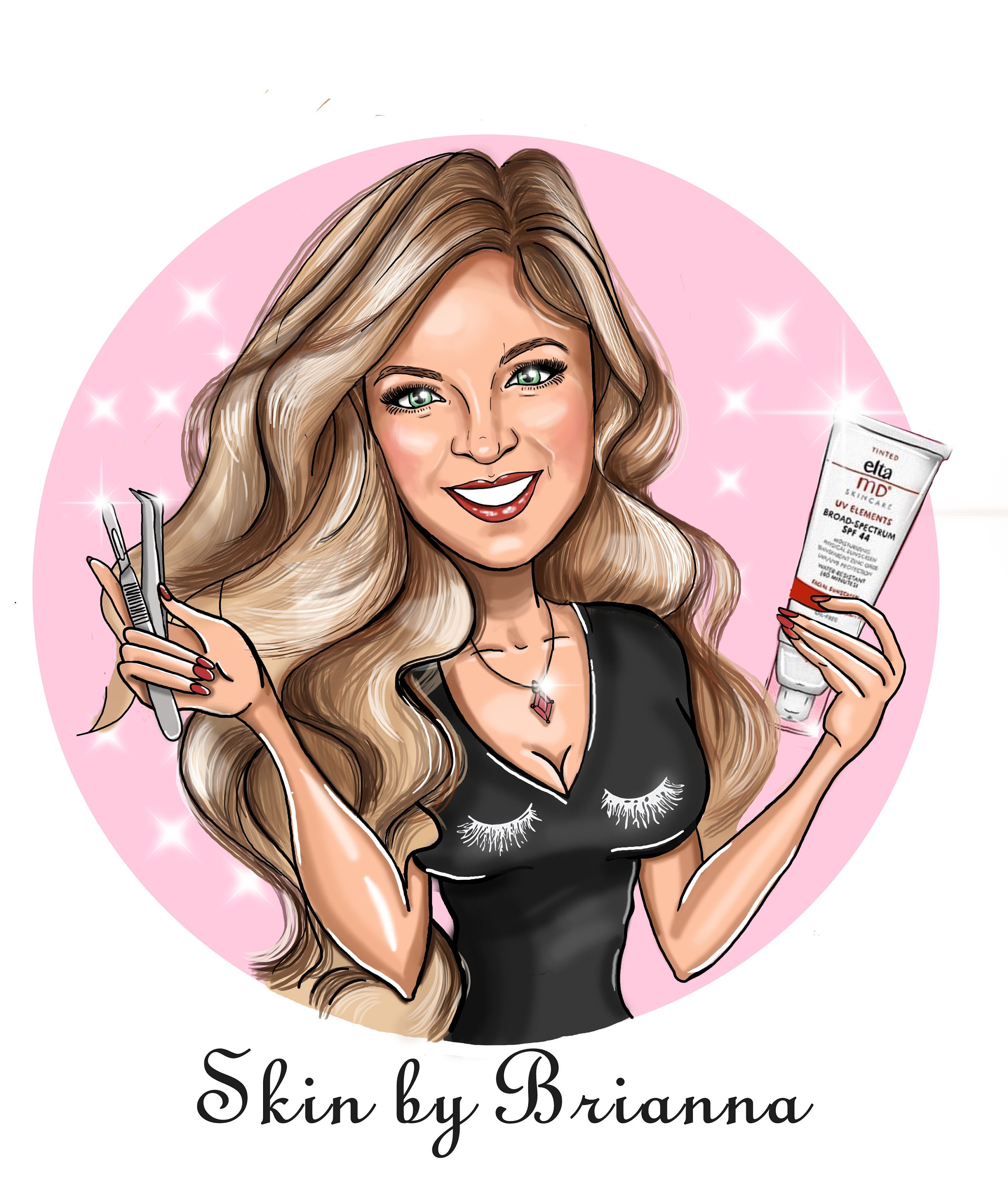 Skin Care Studio Logo Custom Cartoon Logo for Your Business | Etsy