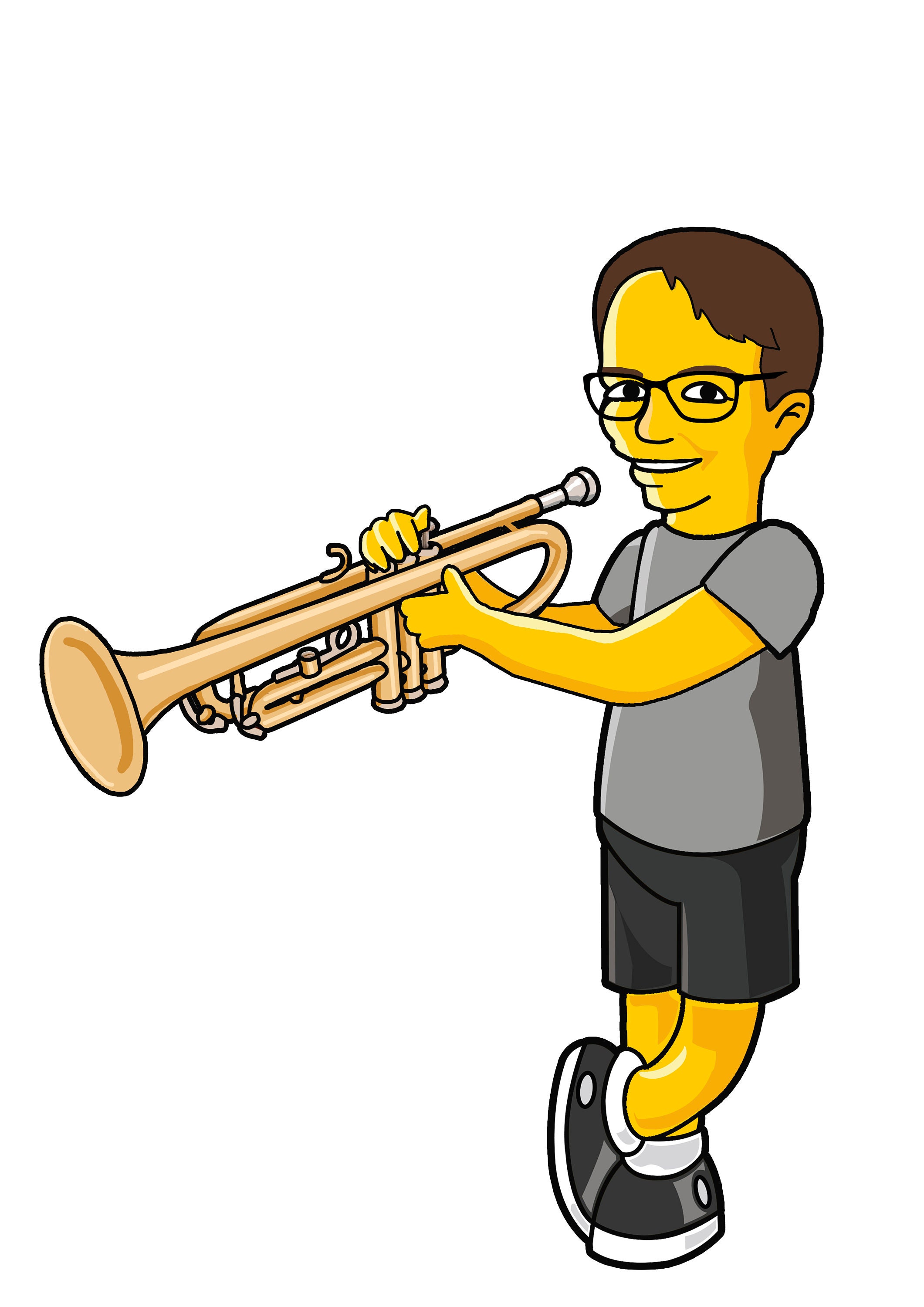 Bassoon Player Gift Portrait as Cartoon Character / Bassoon Etsy UK