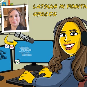 Podcaster Gift - Custom Portrait as Yellow Cartoon Character / podcasting gift / podcast host