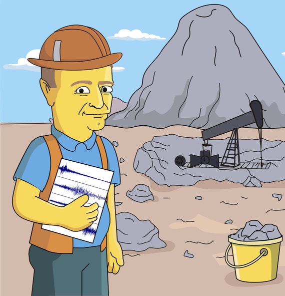 Oilfield Worker Gift Custom Portrait as Cartoon Character / - Etsy