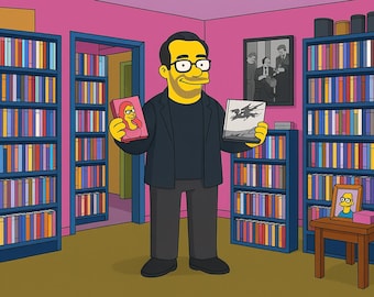 DVD Collector Gift - Custom Portrait from Photo as Yellow Character