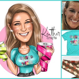 Cartoon Logo Design - custom cartoon portrait for your business logo / caricature logo / portrait logo / small business logo