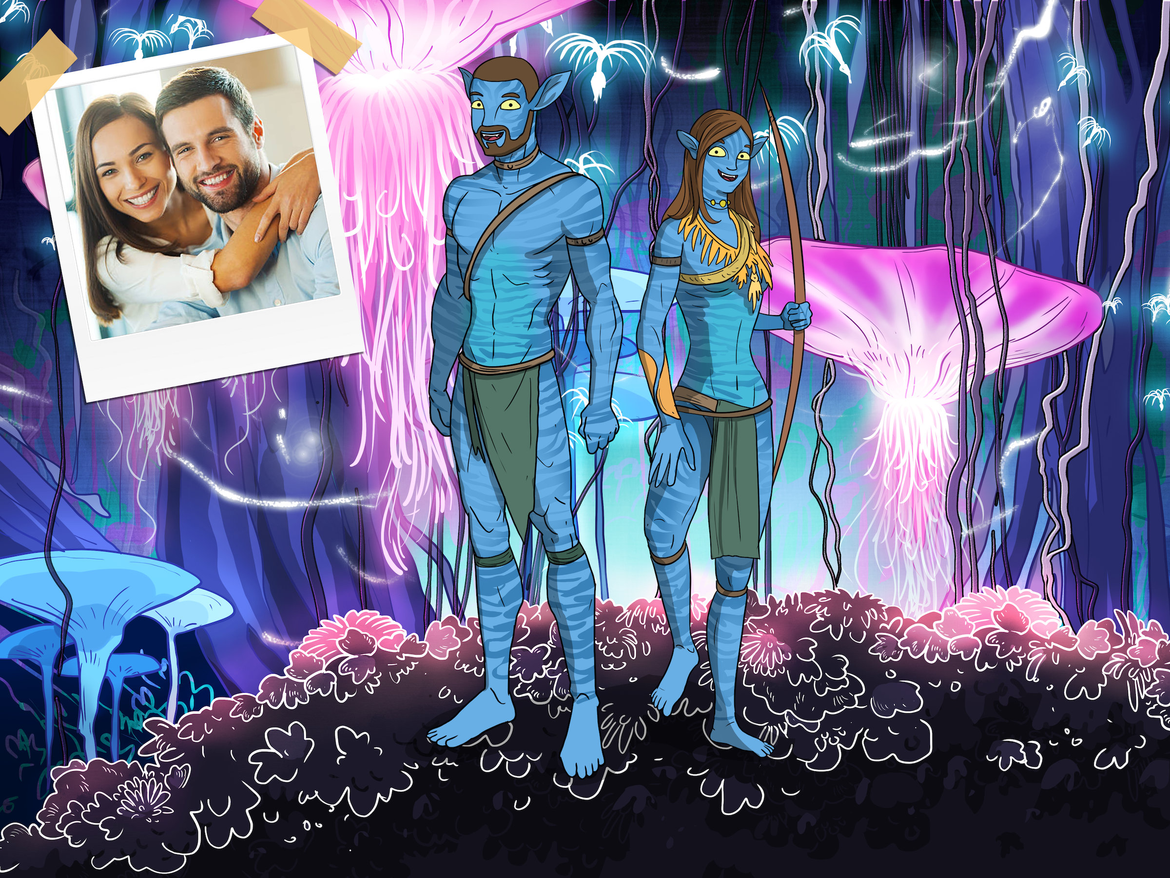 Avatar Navi Characters Cartoon Portrait From Your Photo, Avatar Pandora ...