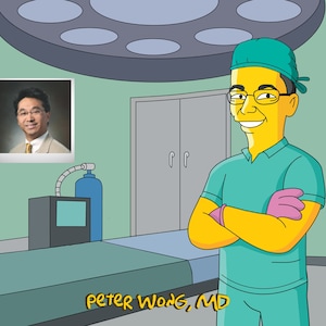 Clinical Instructor Gift - portrait from photo as yellow cartoon / preceptor gift / clinical nurse instructor gift / preceptor nursing gifts