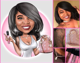 Cartoon Logo Portrait, Business Logo Portrait, Business Avatar, Caricature Portrait, Business Portrait