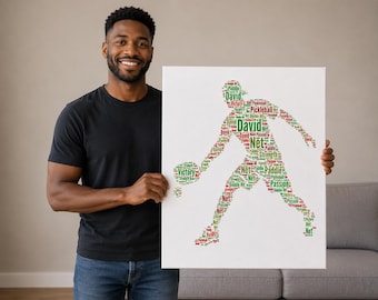 Word Art Pickleball Player Gift/ pickleball coach gift
