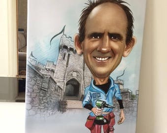 Custom Canvas Prints / canvas caricature / caricature on canvas