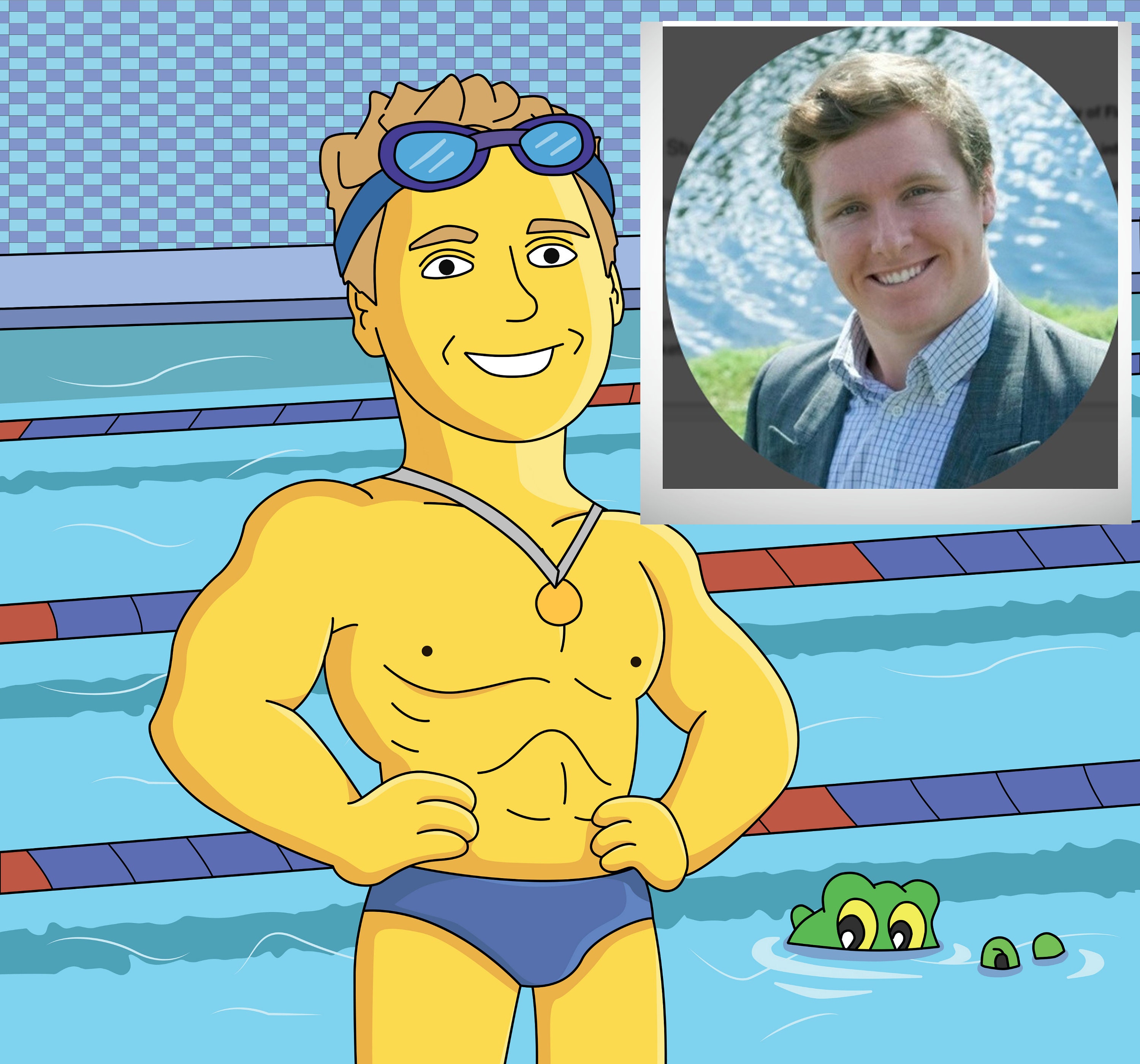 Cartoon Rashy Swimming Cartoon Person Swimming Butterfly