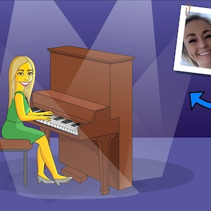 Celesta Player Gift - Portrait as Cartoon Character / Celesta art / Celesta gift