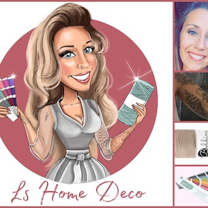 Diseño de logotipo de decoración del hogar: logotipo de dibujos animados personalizado para su negocio / Logotipo de decoración del hogar / logotipo de diseño del hogar