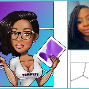 Custom Cartoon Logo, Profile Logo, Custom Portrait Logo, Business Cartoon Portrait Logo