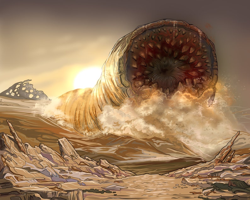 Dune Cartoon Portrait From Your Photo, Arrakis, Sandworm, Paul Atreides ...