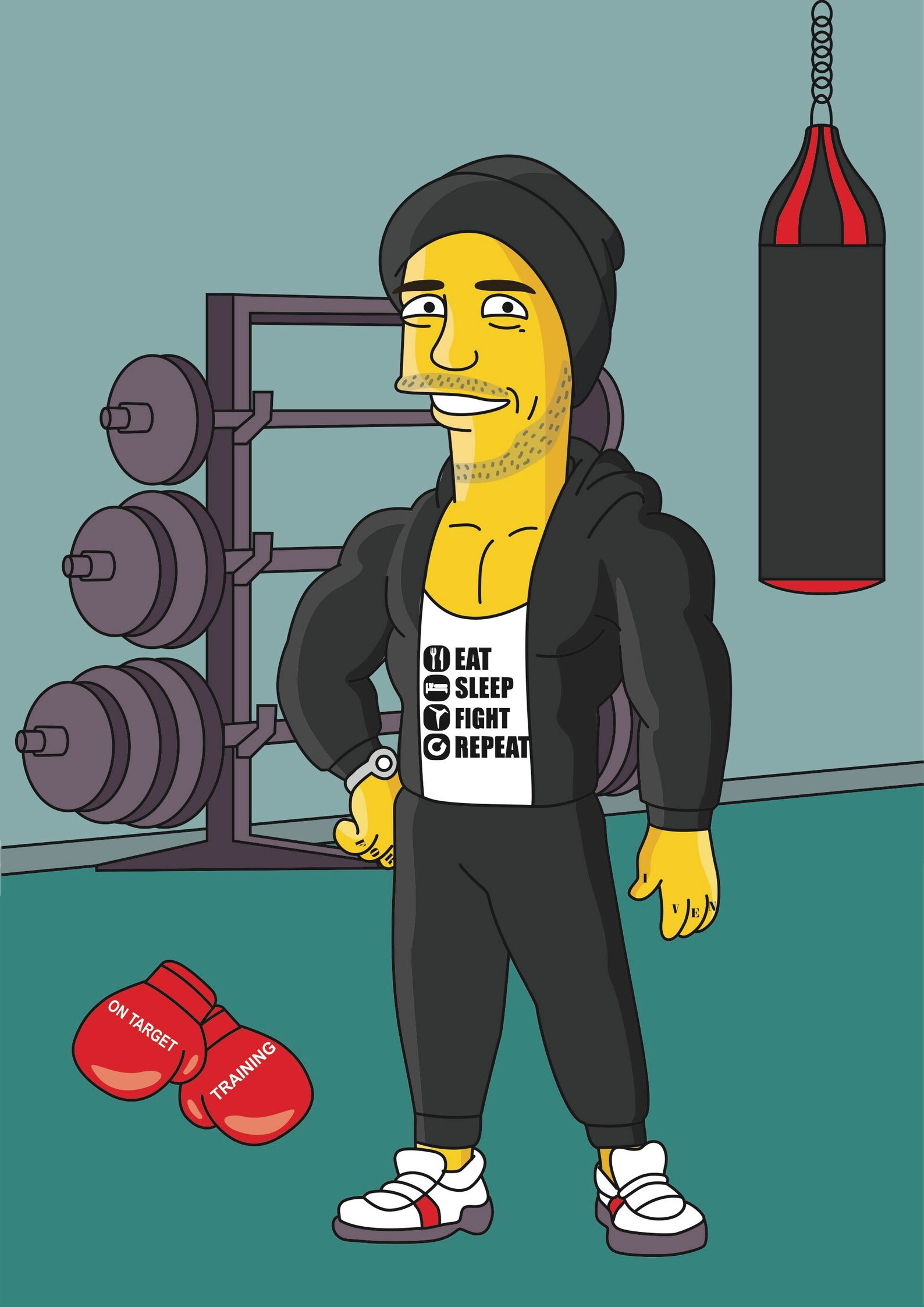 Fitness Trainer Gift Custom Portrait as Cartoon Character / Etsy