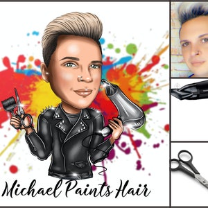 Cartoon Logo Design, Cartoon Business Logo, Hair Logo, Business Logo Portrait