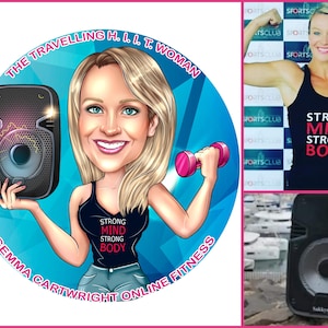 Personal Trainer Logo - custom portrait logo for your business / fitness logo / fitness instructor logo / gym logo