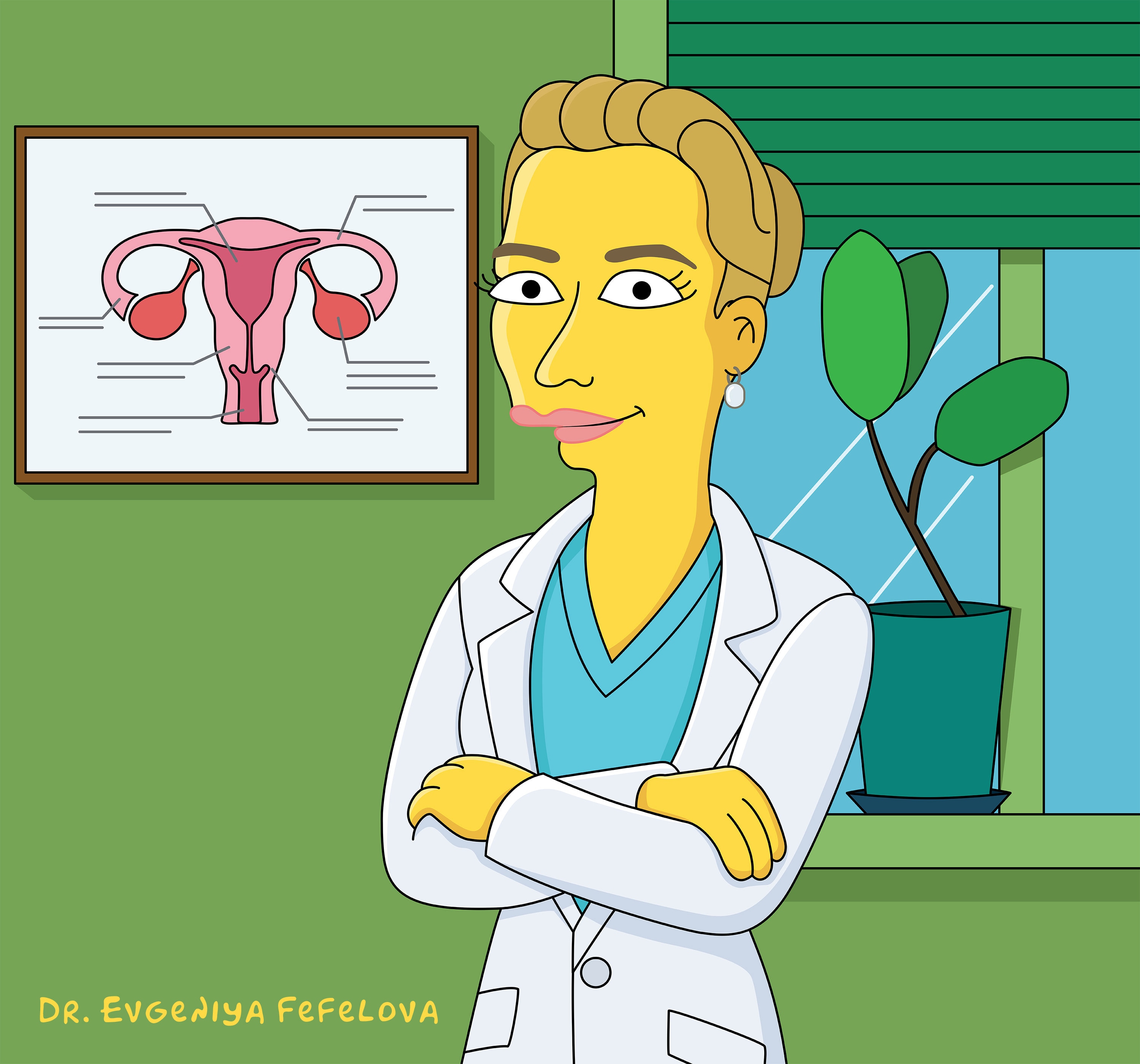 Gynecologist Gift - Custom Portrait as Cartoon Character ...