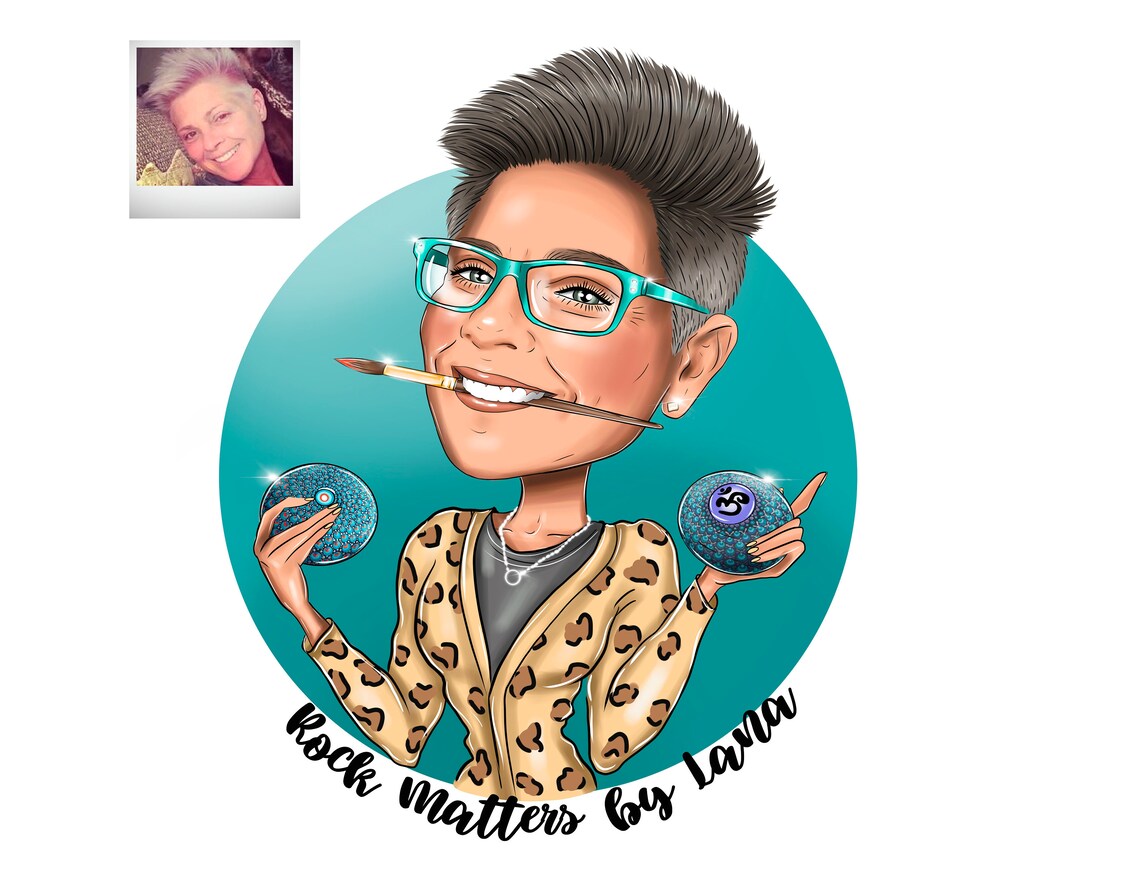 Face Painter Logo Design custom portrait for your business Etsy