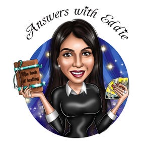 Tarot Logo - custom portrait logo for your business / tarot reading logo image 8