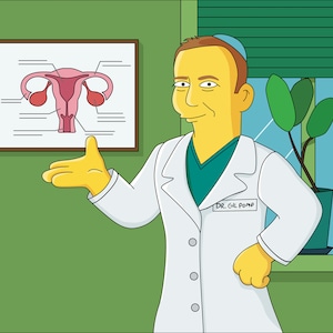 Gynecologist Gift Custom Portrait as Cartoon Character / Gynaecologist ...